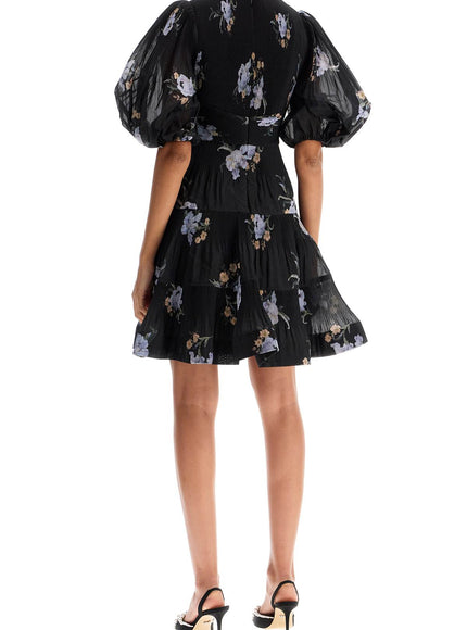 Zimmermann Pleated Organza Mini Dress