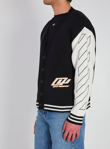 Off White Varsity Cardigan