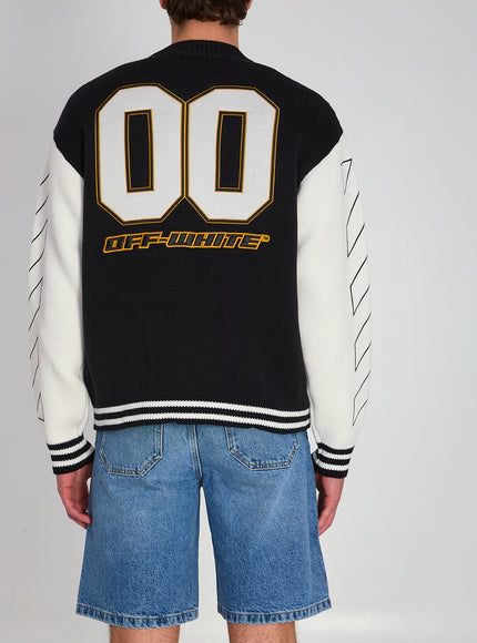 Off White Varsity Cardigan
