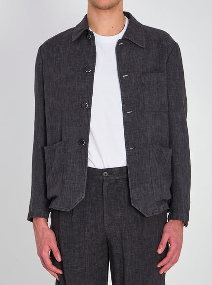 Barena Visal Simodo Overshirt Grey