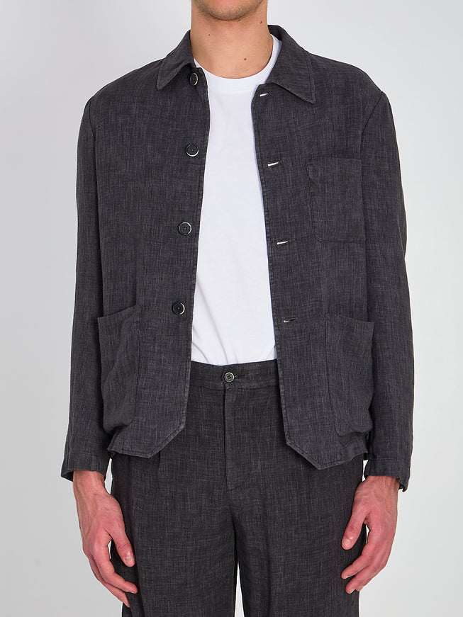 Barena Visal Simodo Overshirt Grey
