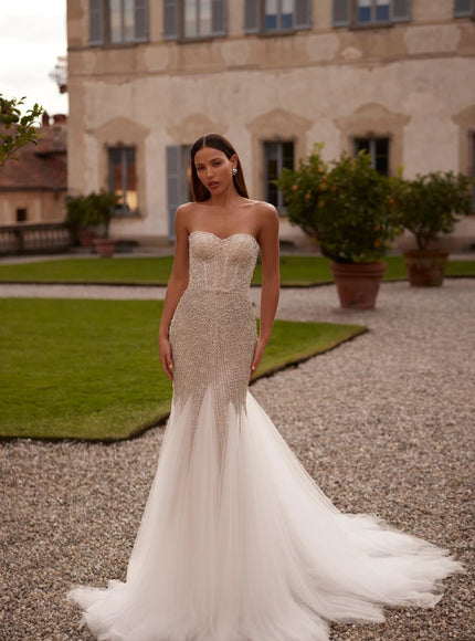 Valencia Beaded Mermaid Wedding Gown