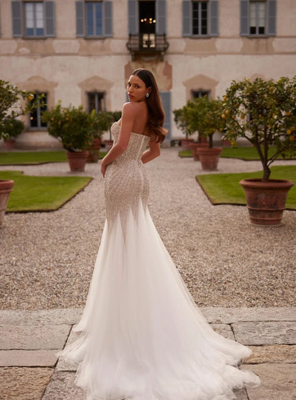 Valencia Beaded Mermaid Wedding Gown