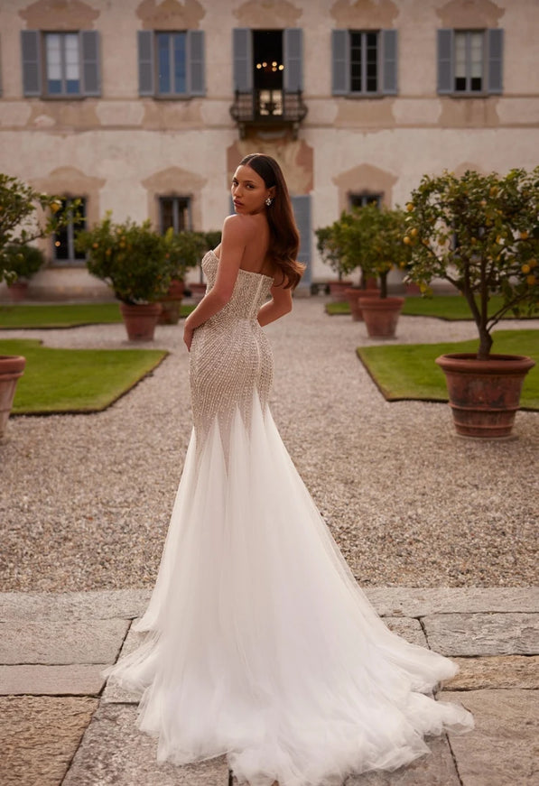 Valencia Beaded Mermaid Wedding Gown