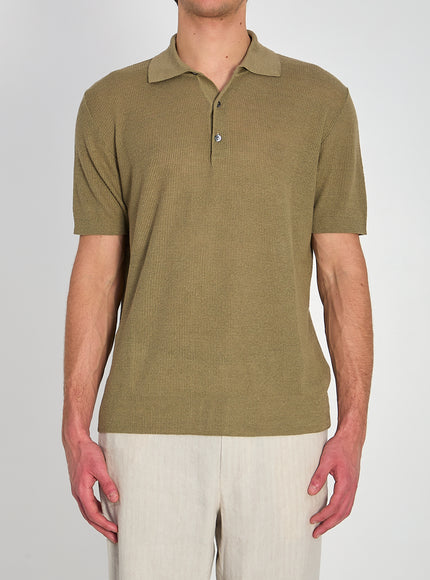 Barena Marco Risada Polo Knitwear Green