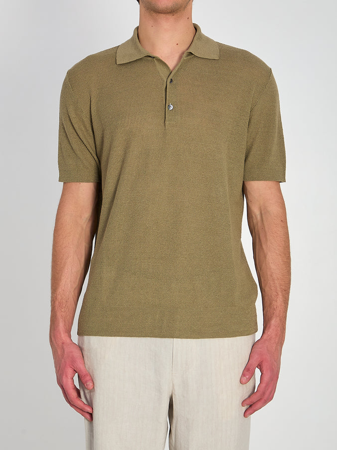 Barena Marco Risada Polo Knitwear Green
