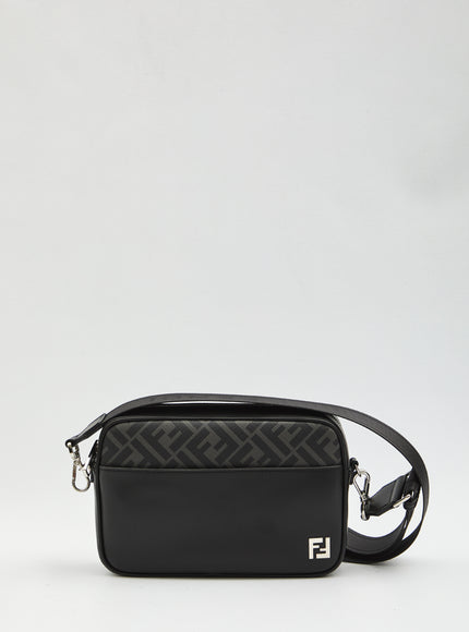 Fendi Camera Case Squared Ff Bag QT Black