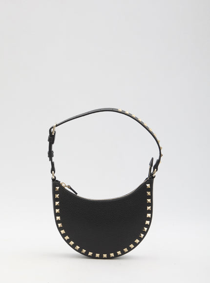 Valentino Garavani Mini Rockstud Hobo Bag QT Black