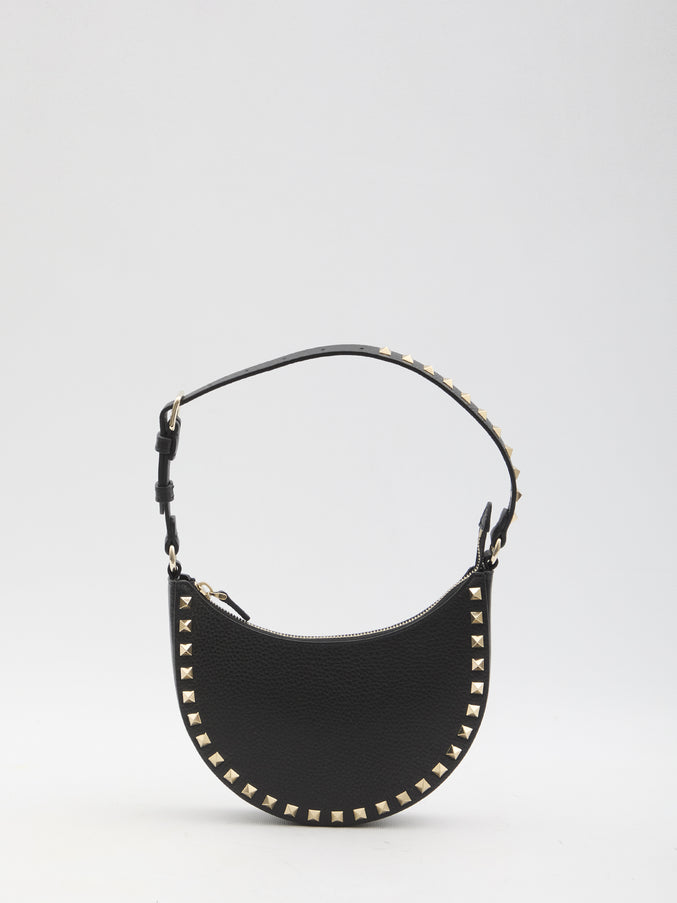 Valentino Garavani Mini Rockstud Hobo Bag QT Black