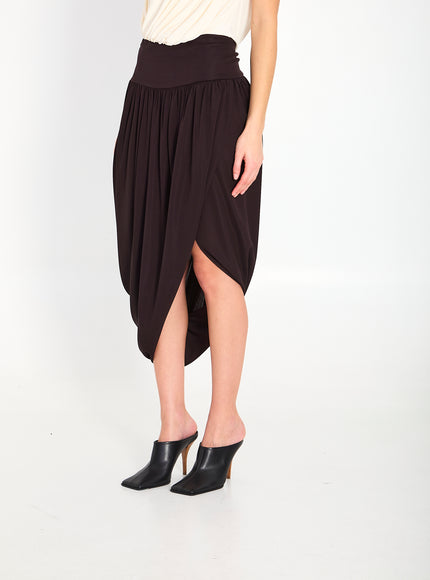 Alaia Twisted Midi Skirt