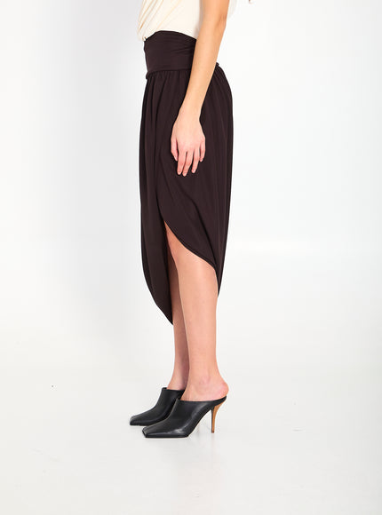 Alaia Twisted Midi Skirt