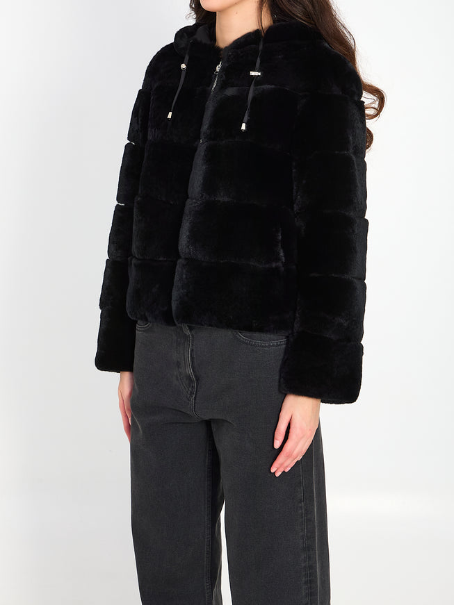 Yves Salomon Reversible Green Fur
