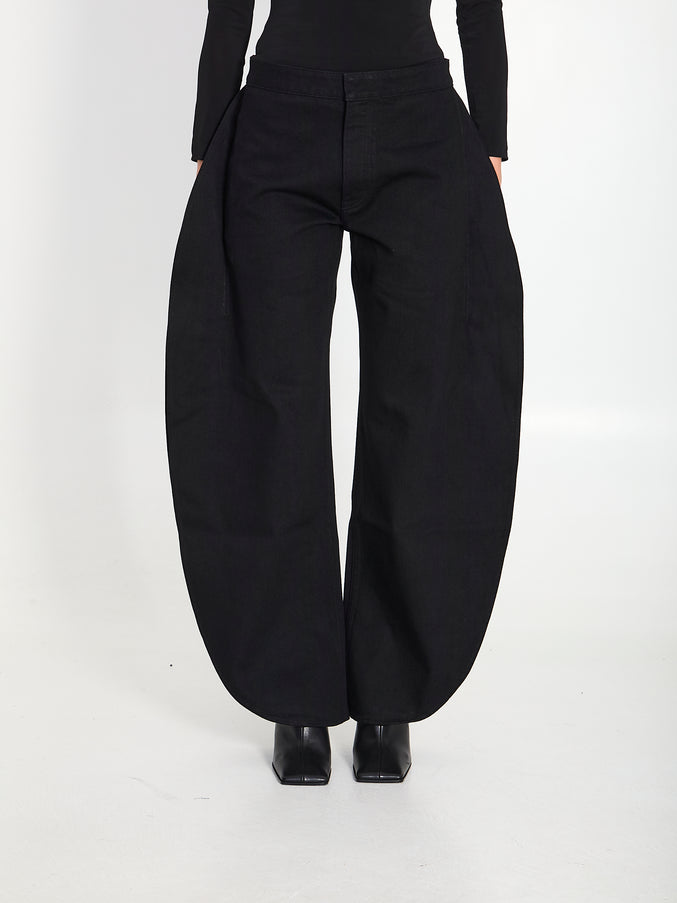 Alaia Petals Denim Jeans Black