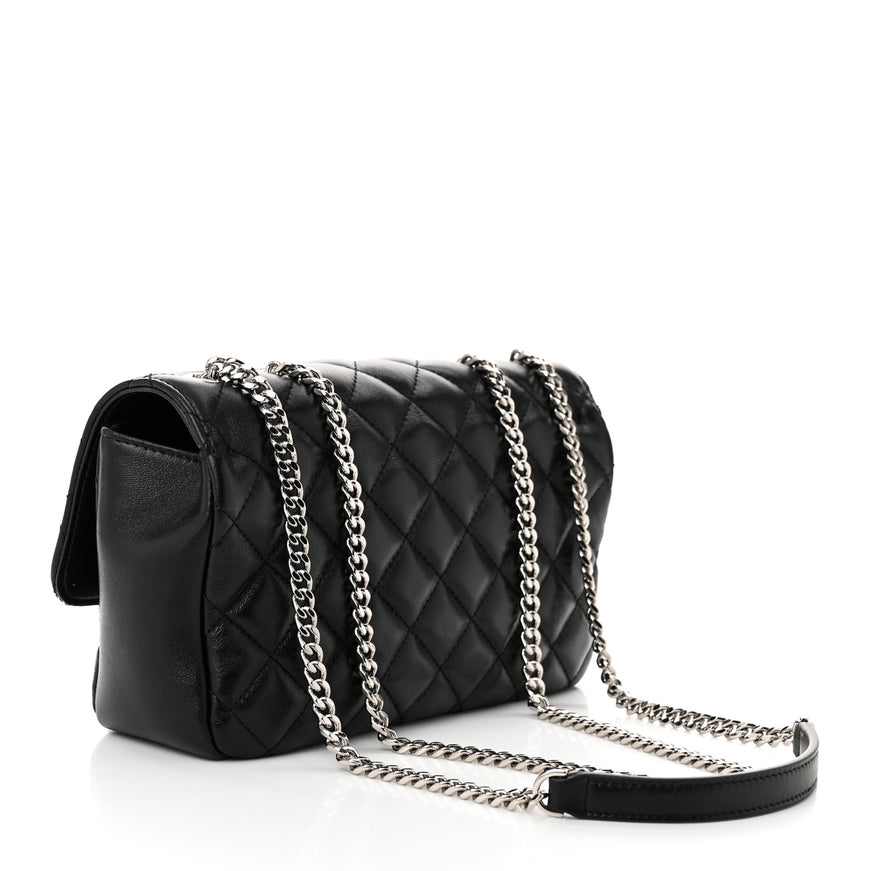 Versace Nappa Quilted Medusa Small Chain Shoulder Bag