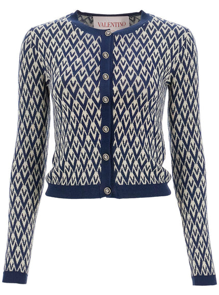 Valentino Garavani Ida Toute La V Pattern Cardigan