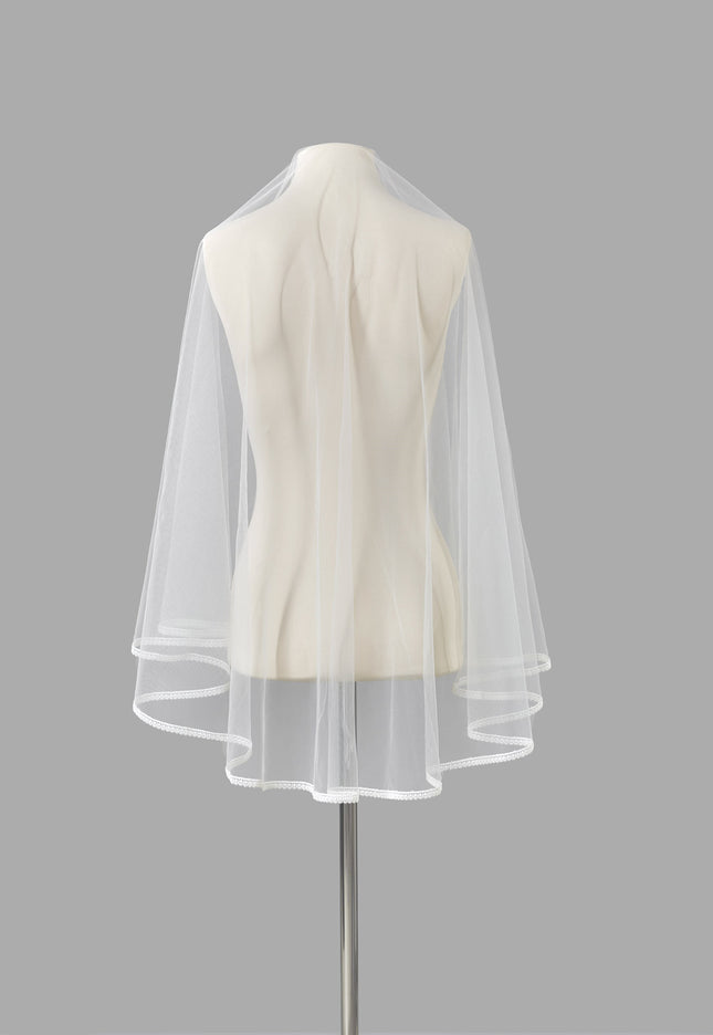 Rosa Clará Couture Soft Tulle Veil with Lace Edge