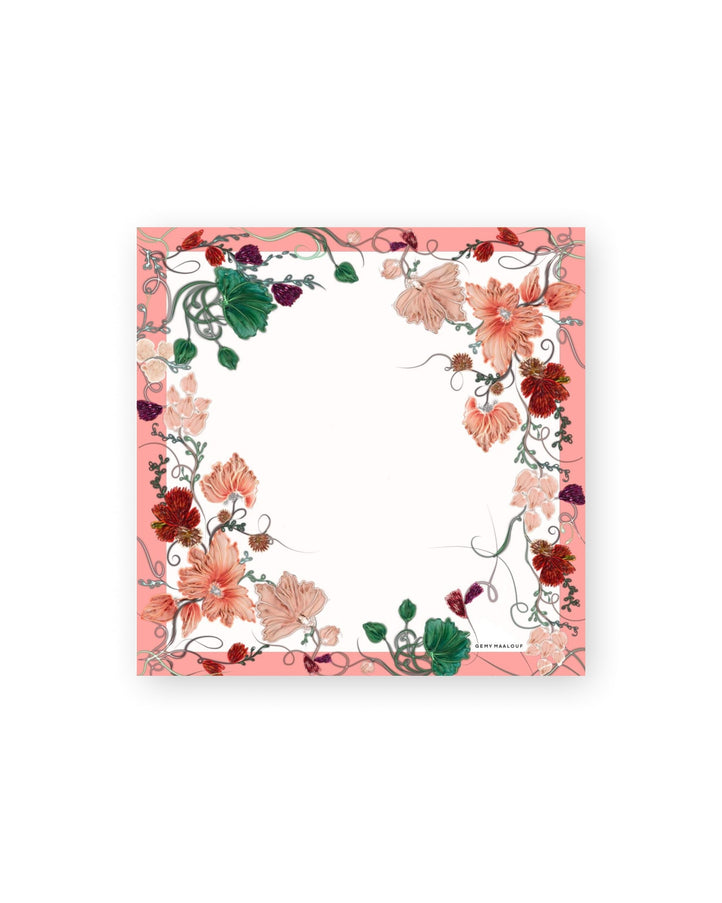 Gemy Maalouf Floral Scarf No. 7899 Multicolor