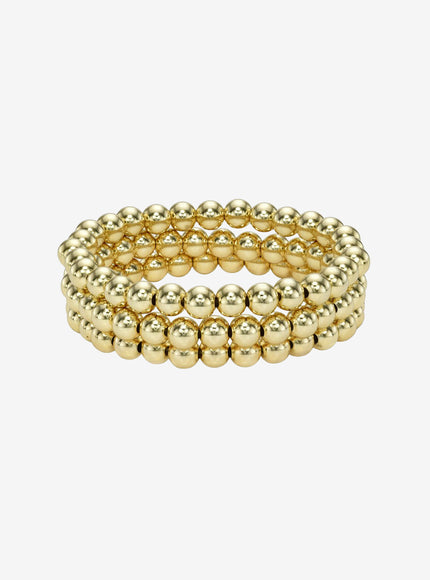 Zoe Lev 6mm Bead Bracelet Stack