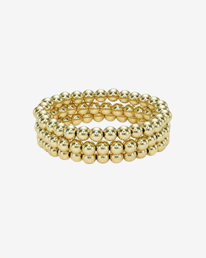 Zoe Lev 6mm Bead Bracelet Stack