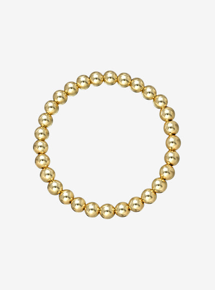 Zoe Lev 6mm Gold Bead Bracelet