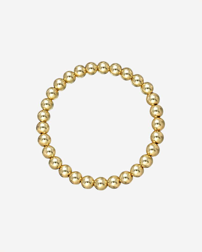Zoe Lev 6mm Gold Bead Bracelet