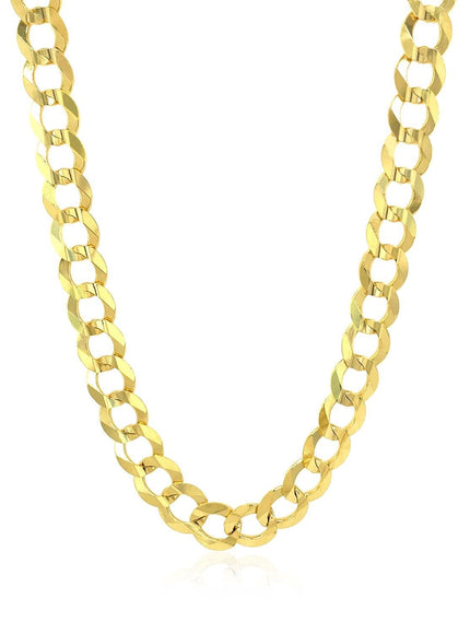 7.0mm 10k Yellow Gold Curb Chain - Ellie Belle