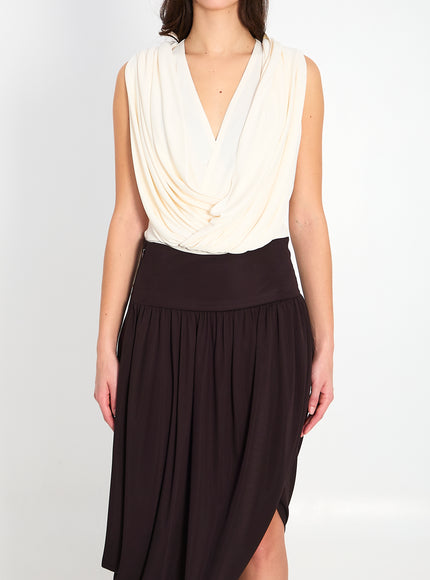 Alaia Hooded Bodysuit White