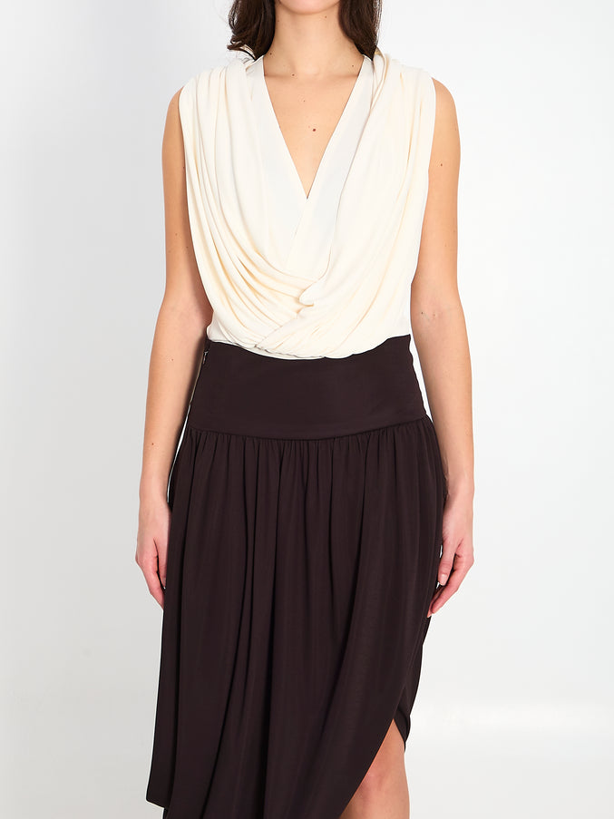 Alaia Hooded Bodysuit White