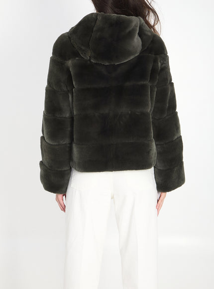Yves Salomon Reversible Green Fur
