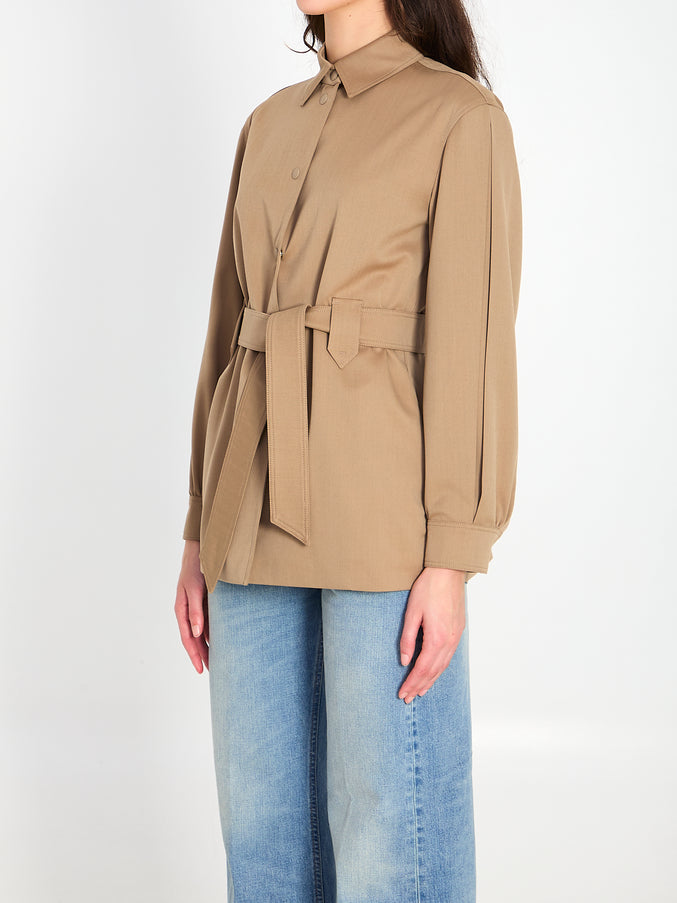 Max Mara Agenzia Belted Shirt