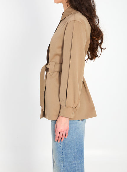 Max Mara Agenzia Belted Shirt