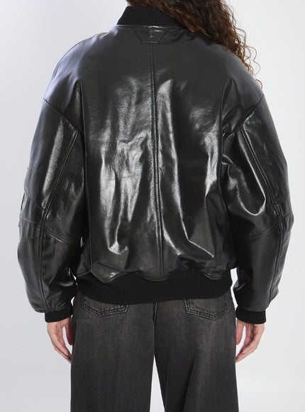 Salvatore Santoro Leather Bomber Jacket