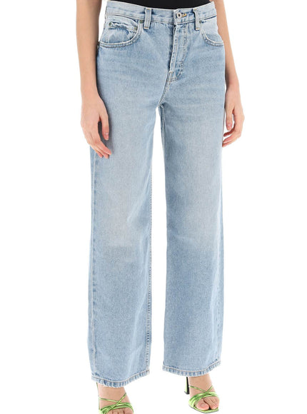 Interior remy wide leg jeans