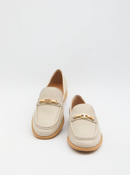 Tod's Hammered Leather Loafers