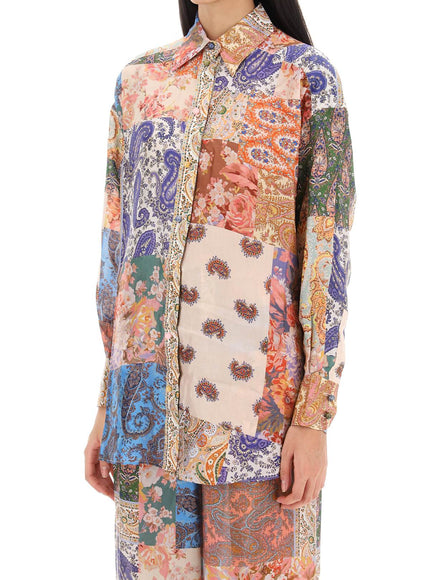 Zimmermann devi manstyle silk shirt