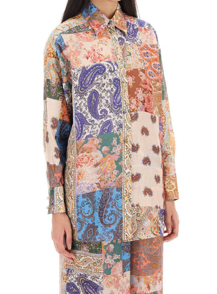 Zimmermann devi manstyle silk shirt