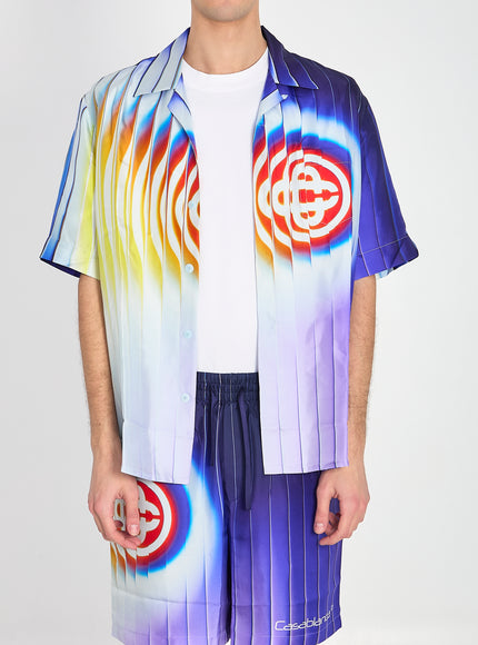Casablanca Shockweave Shirt Blue