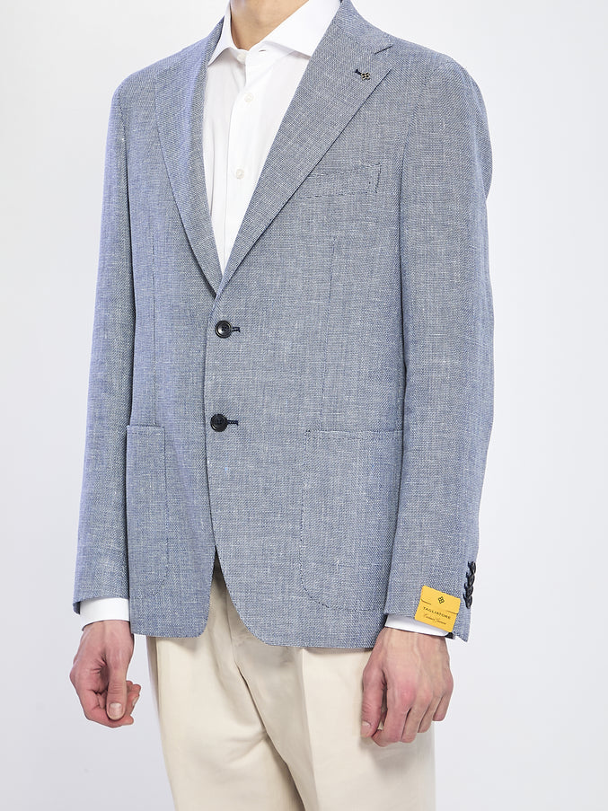 Tagliatore Jacket In Linen And Cotton