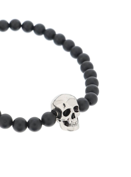 Alexander Mcqueen skull bracelet with pearls