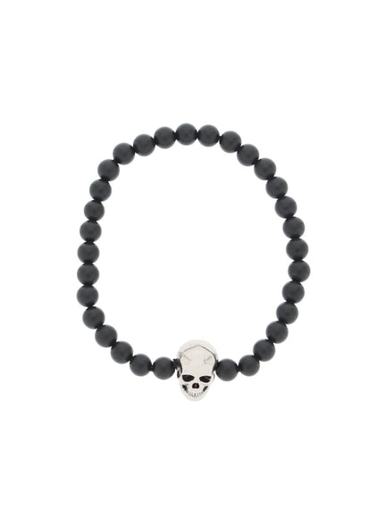 Alexander Mcqueen skull bracelet with pearls