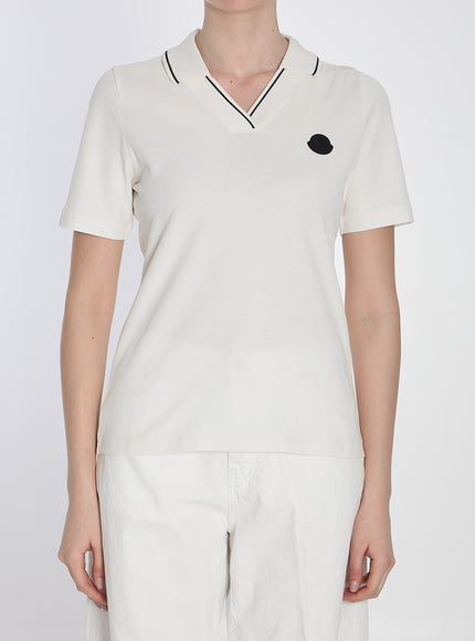 Moncler Pacth Polo White