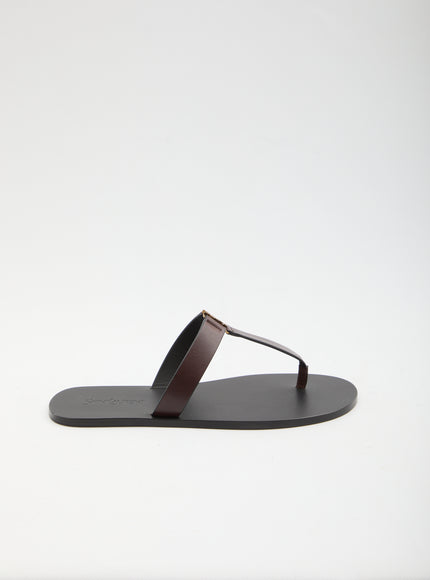 Saint Laurent Babylone Sandals Brown