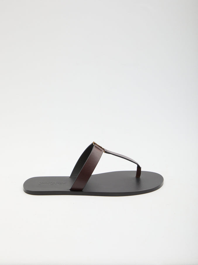 Saint Laurent Babylone Sandals Brown