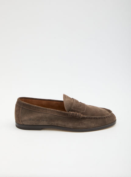 Common Projects Soft Suede Loafers Brown