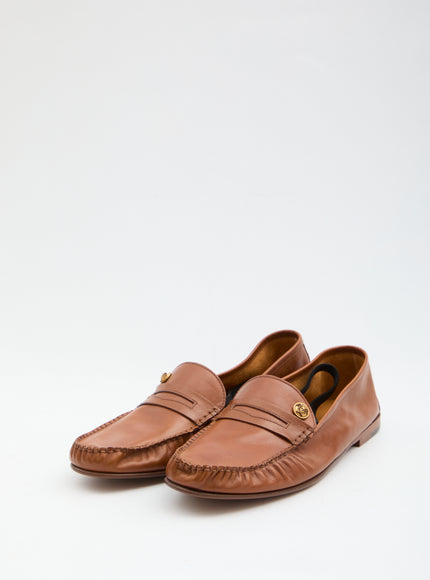 Versace Medusa Leather Loafers