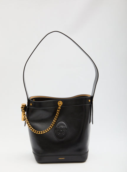 Versace Medusa Bucket Bag QT Black