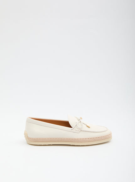 Tod's Leather Loafers White