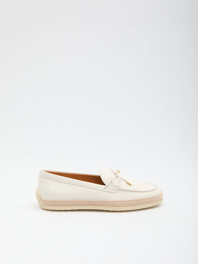 Tod's Leather Loafers White