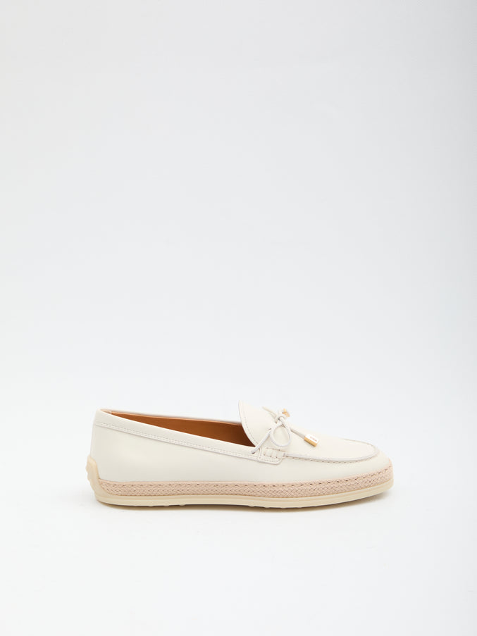Tod's Leather Loafers White