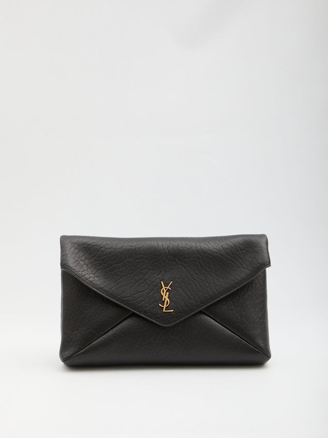 Saint Laurent Large Envelope Pouch QT Black